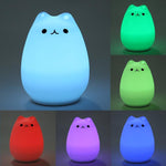 Load image into Gallery viewer, 7 Colors Cat LED Lamp
