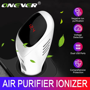 Onever Advanced 12-24V Car Air Purifier Ionizer