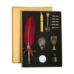 Load image into Gallery viewer, SprinkleGold Vintage Feather Fountain Pen - Calligraphy Gift Set
