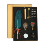 Load image into Gallery viewer, SprinkleGold Vintage Feather Fountain Pen - Calligraphy Gift Set
