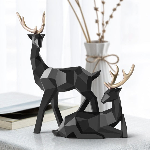 BFF Deers Sculptures Nordic Home Decor