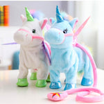 Load image into Gallery viewer, Magic Walking and Singing Unicorn Plush Toy
