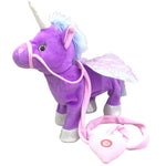 Load image into Gallery viewer, Magic Walking and Singing Unicorn Plush Toy
